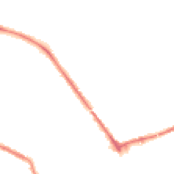 Night-time road noise heatmap for S75 1AT