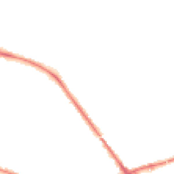 Night-time road noise heatmap for S75 1AX
