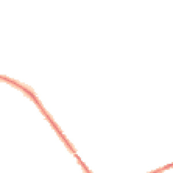 Night-time road noise heatmap for S75 1BW