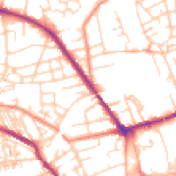 Daytime road noise heatmap for S75 1DL