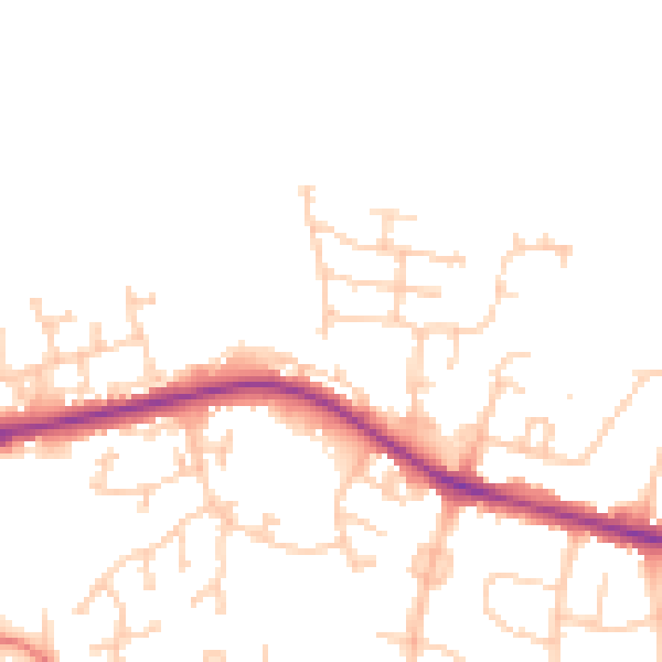 Daytime road noise heatmap for S75 1DP