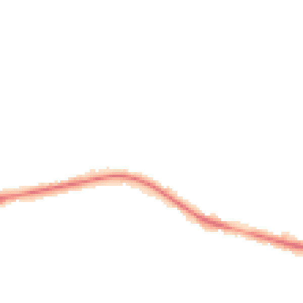 Night-time road noise heatmap for S75 1DP