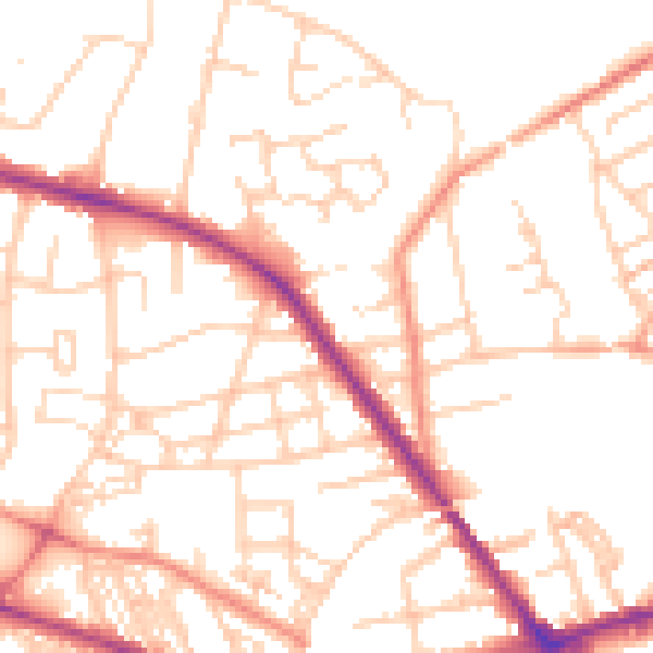 Daytime road noise heatmap for S75 1DR