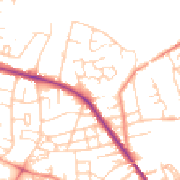 Daytime road noise heatmap for S75 1DS