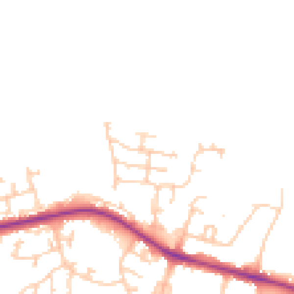 Daytime road noise heatmap for S75 1FE