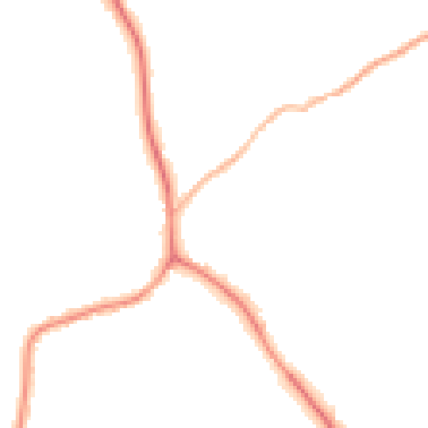 Night-time road noise heatmap for S75 1FT