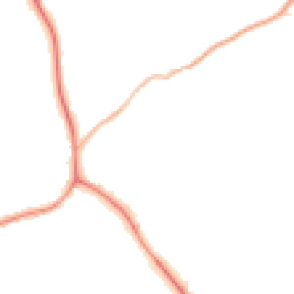 Night-time road noise heatmap for S75 1FW