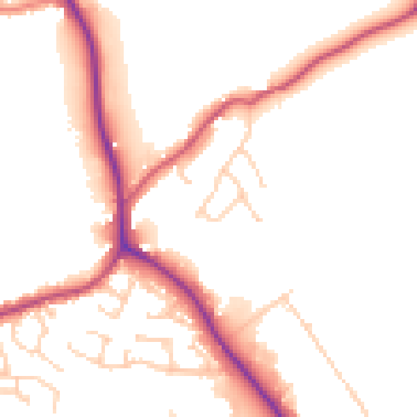 Daytime road noise heatmap for S75 1FY