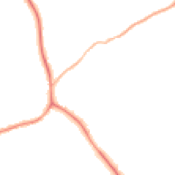 Night-time road noise heatmap for S75 1FY