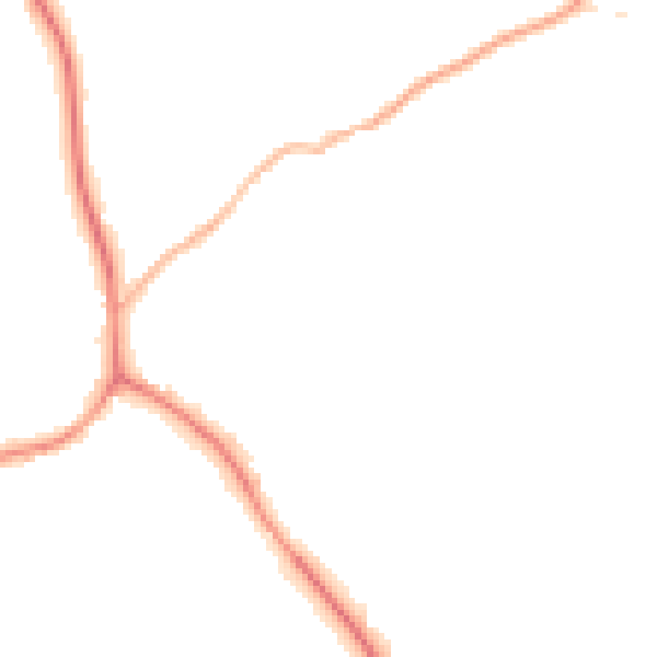 Night-time road noise heatmap for S75 1GA