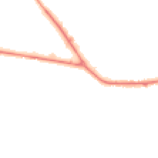 Night-time road noise heatmap for S75 1HJ
