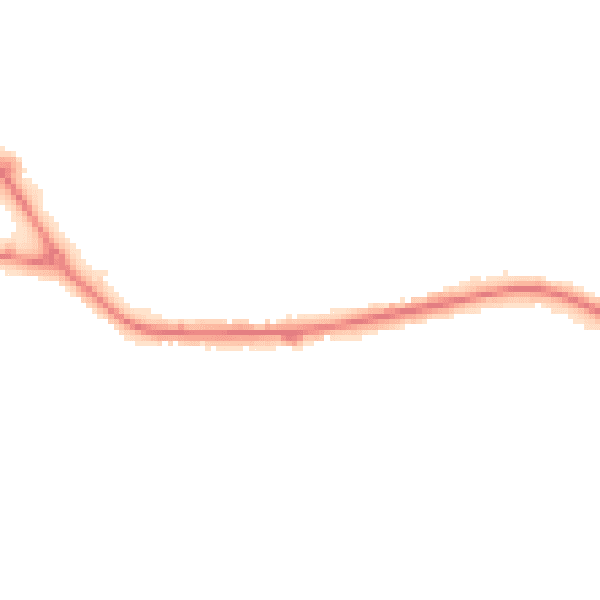 Night-time road noise heatmap for S75 1HY