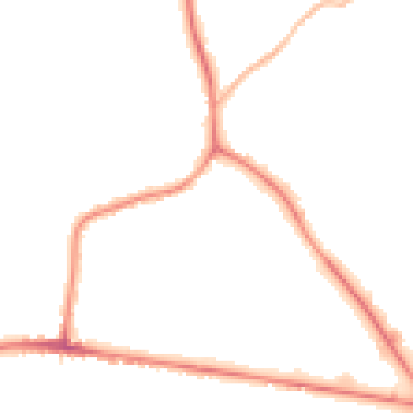 Night-time road noise heatmap for S75 1LP