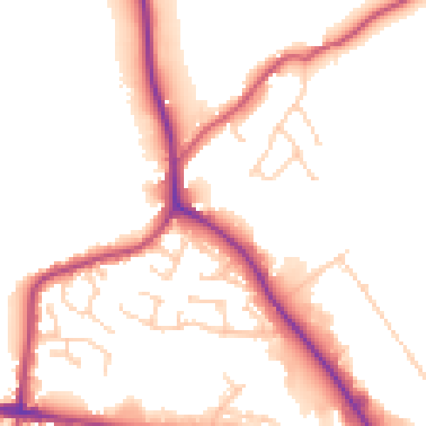 Daytime road noise heatmap for S75 1LR