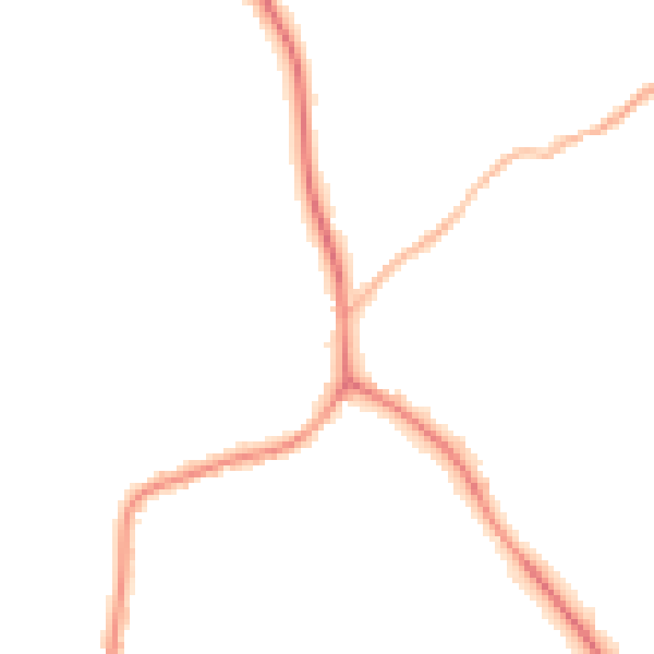 Night-time road noise heatmap for S75 1LS