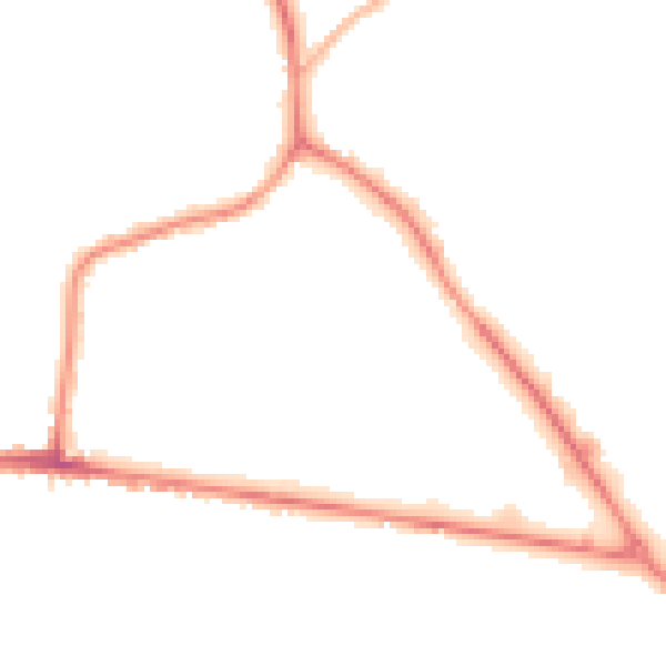 Night-time road noise heatmap for S75 1NF