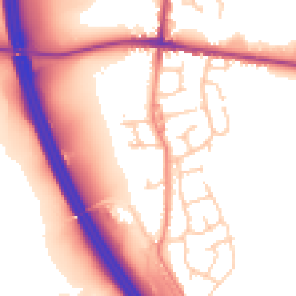 Daytime road noise heatmap for S75 1NN