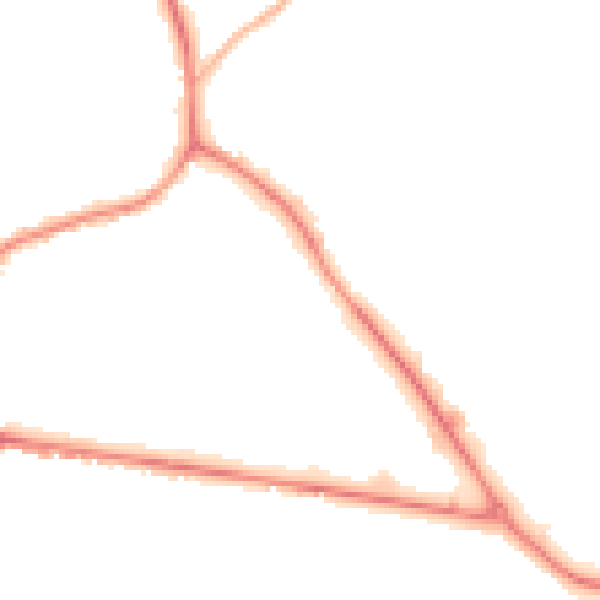 Night-time road noise heatmap for S75 1NY