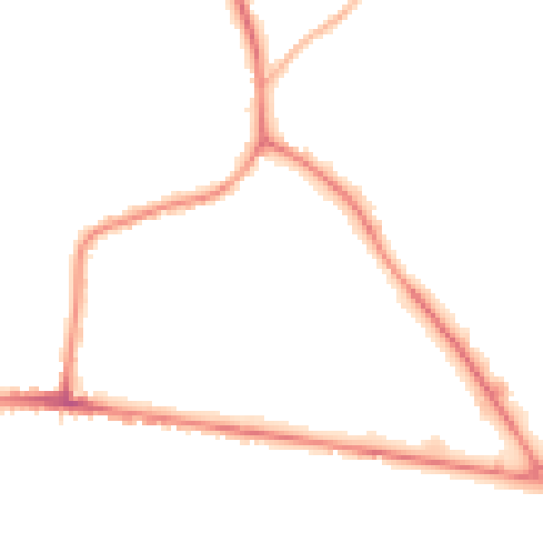Night-time road noise heatmap for S75 1NZ