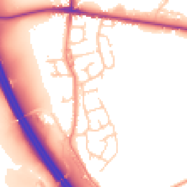 Daytime road noise heatmap for S75 1PA