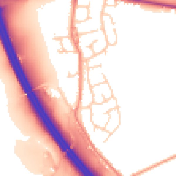 Daytime road noise heatmap for S75 1PE
