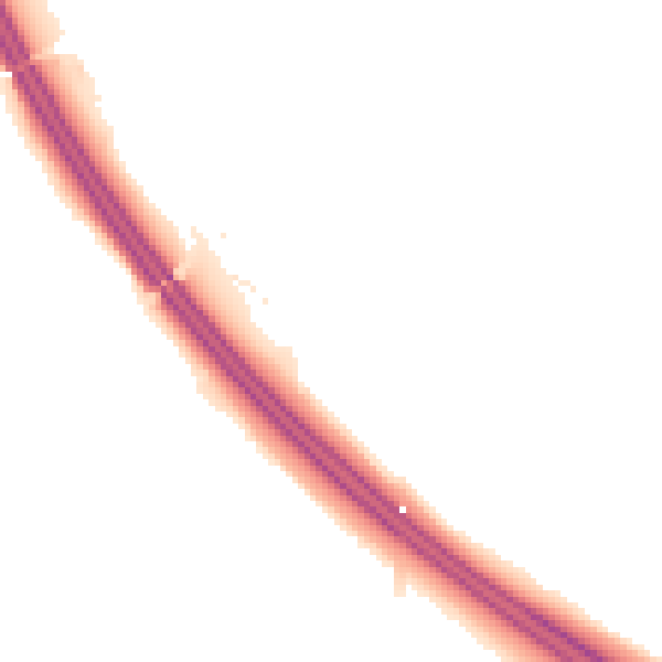 Night-time road noise heatmap for S75 1PQ