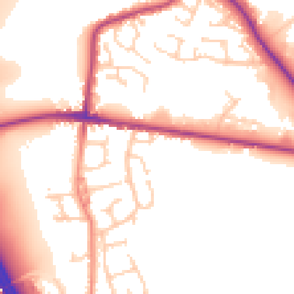 Daytime road noise heatmap for S75 1PR