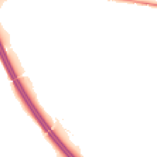 Night-time road noise heatmap for S75 1PS