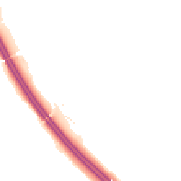 Night-time road noise heatmap for S75 1PU