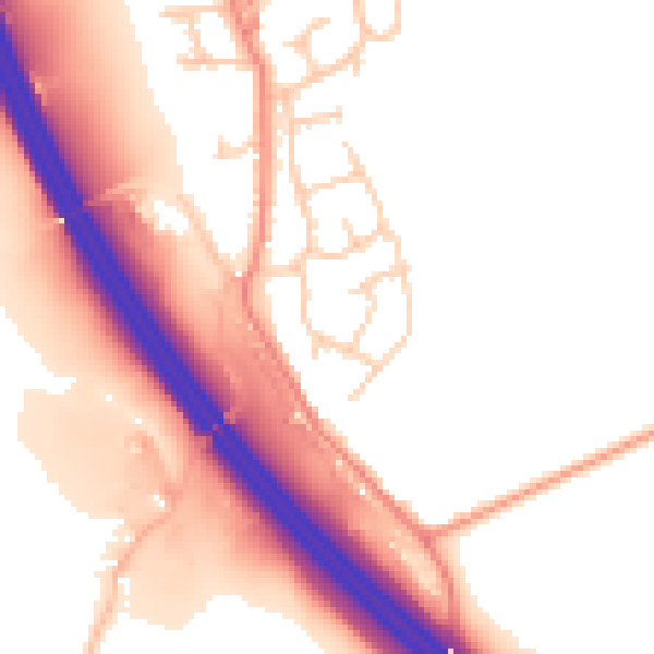 Daytime road noise heatmap for S75 1PX
