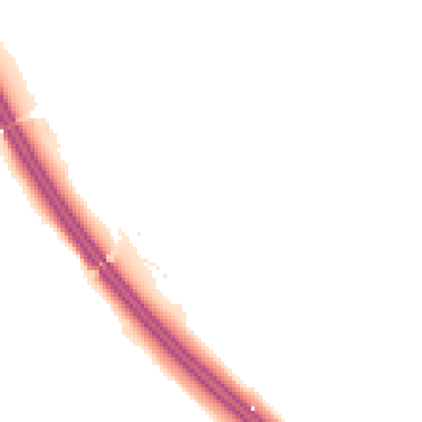 Night-time road noise heatmap for S75 1PZ