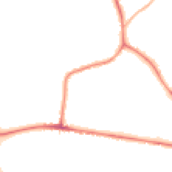 Night-time road noise heatmap for S75 1QB