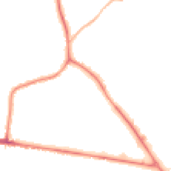 Night-time road noise heatmap for S75 1QE