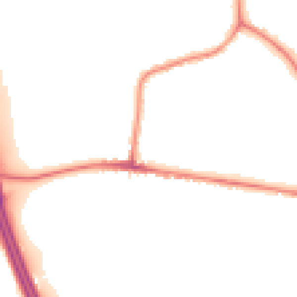 Night-time road noise heatmap for S75 1QH