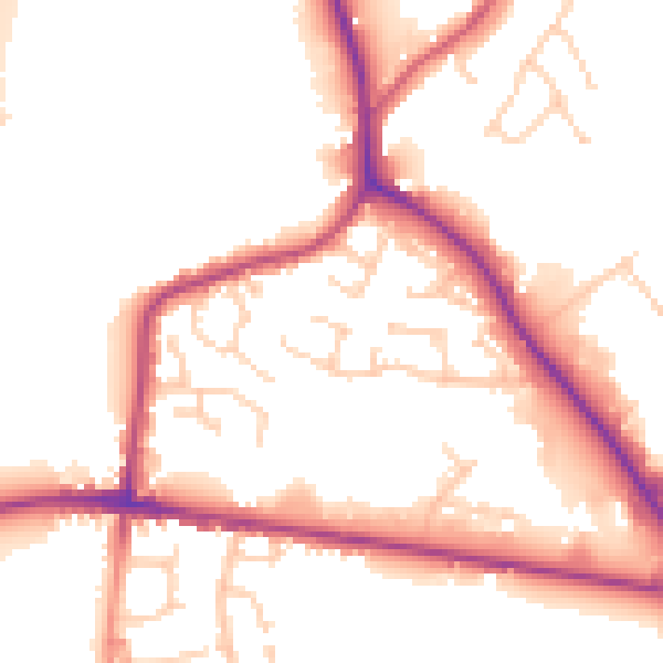 Daytime road noise heatmap for S75 1RA