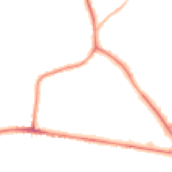 Night-time road noise heatmap for S75 1RA
