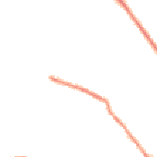 Night-time road noise heatmap for S75 2BA