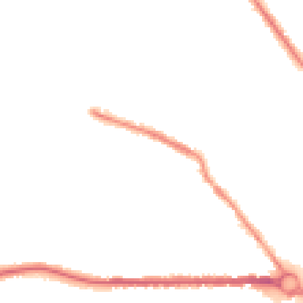 Night-time road noise heatmap for S75 2BQ