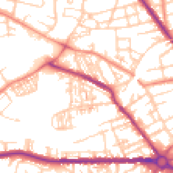 Daytime road noise heatmap for S75 2BT