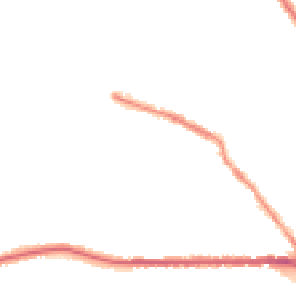 Night-time road noise heatmap for S75 2DE