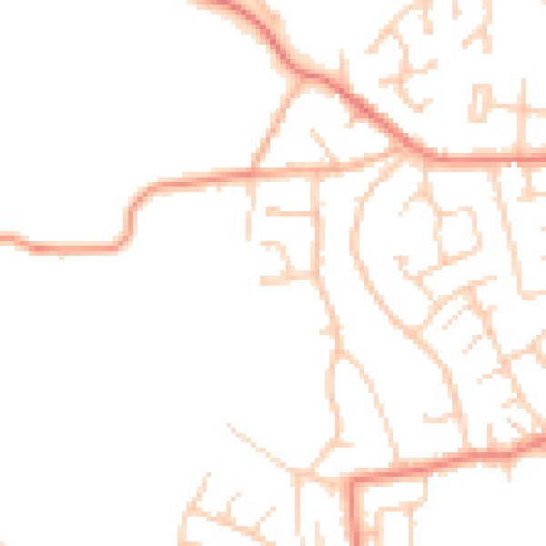 Daytime road noise heatmap for S75 2LR