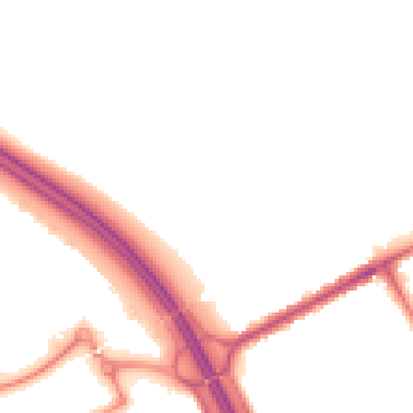 Night-time road noise heatmap for S75 2LX