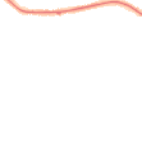 Night-time road noise heatmap for S75 2PH