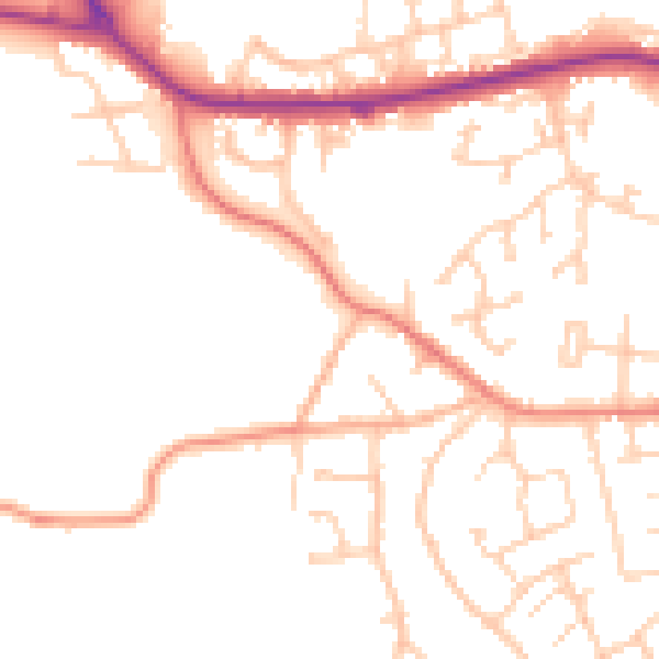 Daytime road noise heatmap for S75 2PN
