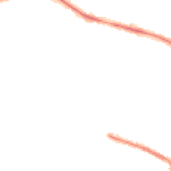 Night-time road noise heatmap for S75 2PU