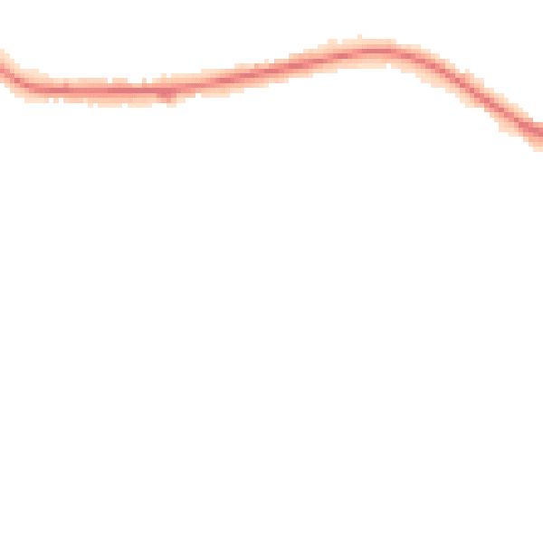 Night-time road noise heatmap for S75 2QT