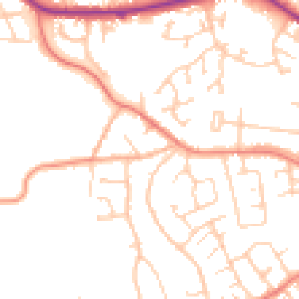 Daytime road noise heatmap for S75 2RH