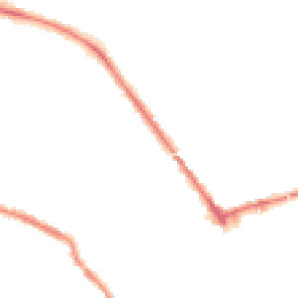 Night-time road noise heatmap for S75 2SF