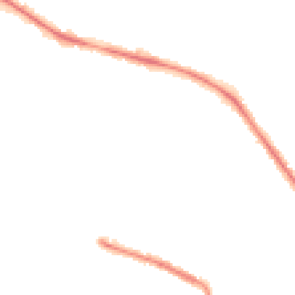 Night-time road noise heatmap for S75 2TF