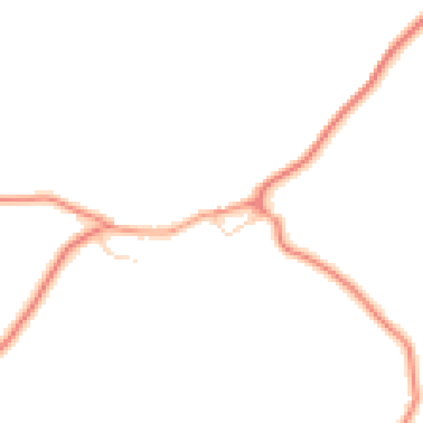 Daytime road noise heatmap for S75 3EX